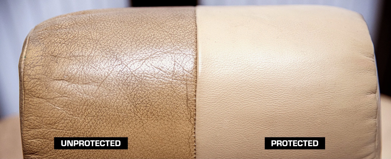 Leather and leatherette ceramic protection